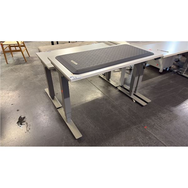 ERGONOMIC ELECTRIC SIT STAND DESK 48 X24  WITH ANTI STRESS MAT