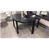 Image 1 : BLACK IKEA BEKANT MODULAR 55" 2-PIECE ROUND CONFERENCE TABLE SET