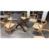 Image 2 : CARL HANSEN & SON CH24 WISHBONE CHAIRS 6 PIECE GROUP HANS J. WEGNER CH24 DESIGN SOLID WOOD FRAME