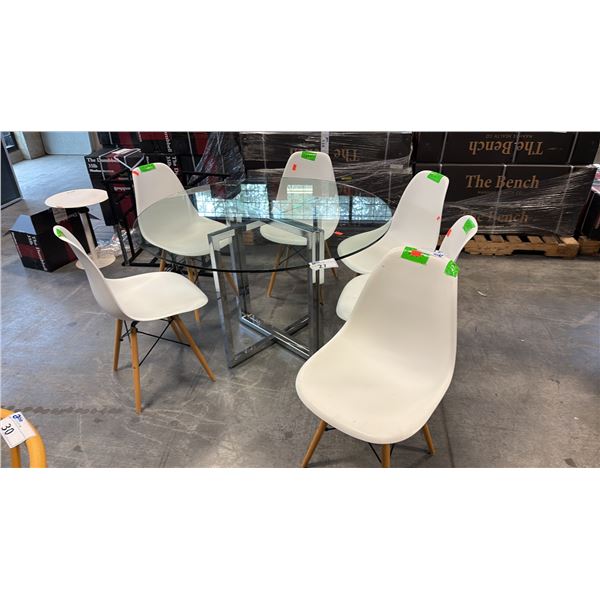 EAMES-STYLE MOLDED SHELL SIDE CHAIRS 6 PIECE GROUP DSW DESIGN MATTE FINISH WOOD LEGS WIRE BRACING