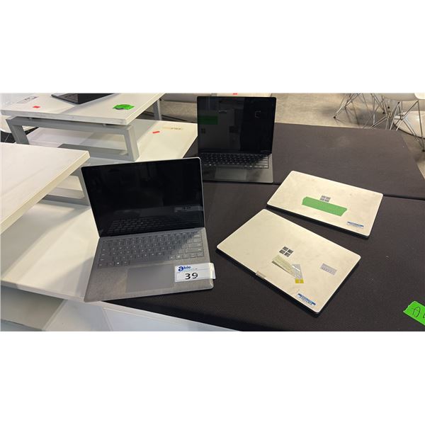 4 MICROSOFT SURFACE LAPTOP 3 13.5" WITH CONDITION ISSUES