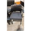 Image 2 : 18 BLACK STACKING CHAIRS AND 5-SHELF BOOKCASE