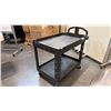 Image 2 : RUBBERMAID HEAVY DUTY TWO SHELF MOBILE UTILITY SERVICE CART