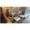 Image 1 : CHLOE COMMERCIAL GRADE INJECTION MOULDED INDOOR OUTDOOR STACKABLE CAFE SIDE CHAIR 10PCS