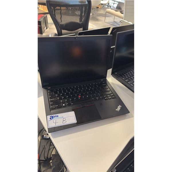 LENOVO THINKPAD T14 GEN 2 BLACK 14 INCH CORE I7 NOTEBOOK COMPUTER WIPED DRIVE NO CHARGER