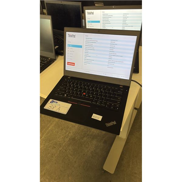LENOVO THINKPAD L14 GEN 2 BLACK 14 INCH INTEL CORE I7 NOTEBOOK WIPED DRIVE NO CHARGER