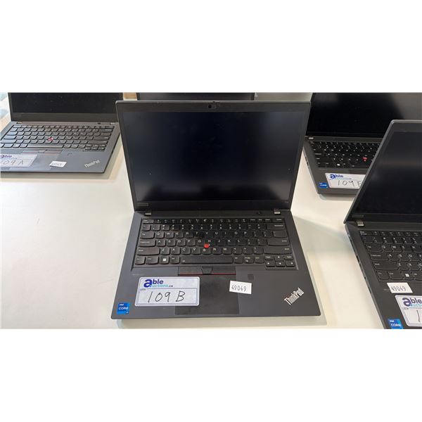 LENOVO THINKPAD T14 GEN 2 BLACK 14 INCH I7 NOTEBOOK COMPUTER WIPED DRIVE NO CHARGER