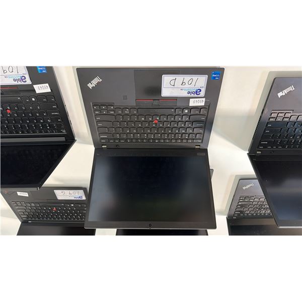 LENOVO THINKPAD T14 GEN 2 BLACK 14 INCH I7 NOTEBOOK COMPUTER WIPED DRIVE NO CHARGER