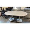 Image 2 : RACETRACK BOARDROOM MEETING TABLE 36" WIDTH X 72" LENGTH