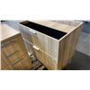 Image 2 : OAK LAMINATE MODULAR OFFICE STORAGE UNITS 32" X 24" & 36" X 24"