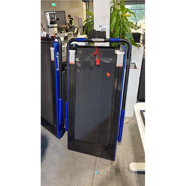 COSTWAY SUPERFIT BLUE 2-IN-1 FOLDABLE TREADMILL WALKING PAD