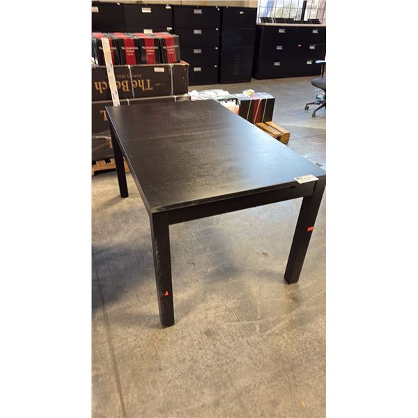 HEAVY DUTY 56 INCH BY 32 INCH RECTANGULAR TRAINING TABLE DARK OAK WOODGRAIN FINISH