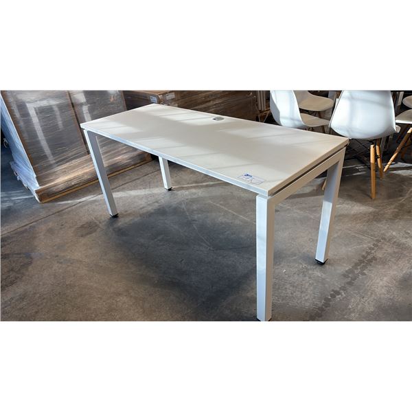 WHITE 60" X 14" COMPUTER TABLE