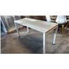 Image 1 : WHITE 60" X 14" COMPUTER TABLE