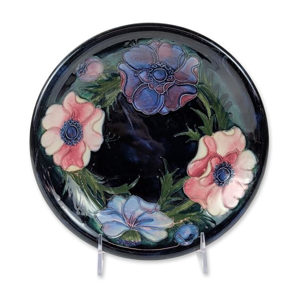 Walter Moorcroft Anemone Pattern Ceramic Plate