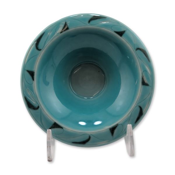Rookwood Pottery 1916 Turquoise Ceramic Pin Dish