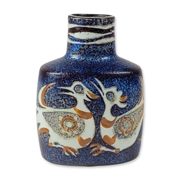 Royal Copenhagen Baca Fajance Ceramic Bird Vase