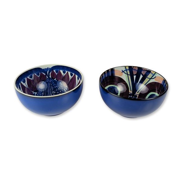 2pc Royal Copenhagen Fajance Ceramic Bowls
