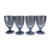 Image 1 : 4pc Villeroy & Boch My Garden Blue Glass Water Goblets