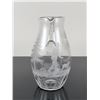Image 2 : 4pc Engraved Glass Hunting Motif Pitcher and Highball Set