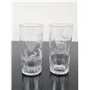 Image 3 : 4pc Engraved Glass Hunting Motif Pitcher and Highball Set