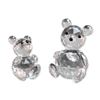 Image 1 : 2pc Swarovski Crystal Sitting Teddy Bear Figurines