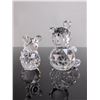 Image 2 : 2pc Swarovski Crystal Sitting Teddy Bear Figurines