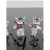 Image 3 : 6pc Swarovski Silver Crystal Kris Bear Figurine Collection