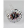 Image 2 : Swarovski Crystal Bird Bath Figurine w/ Colored Crystal Stone Accents