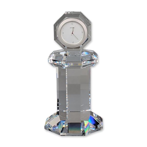 Swarovski Crystal Providence Table Clock, Signed