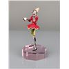 Image 3 : 2pc Swarovski LE Enamel and Crystal Pinocchio Figurine with Arribas Brothers Pink Base