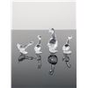 Image 2 : 4pc Swarovski Silver Crystal Goose and Goslings Collection