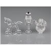 Image 2 : Three Swarovski Silver Crystal Figurines, Rocking Horse, Santa & Nutcracker