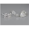 Image 3 : Three Swarovski Silver Crystal Figurines, Rocking Horse, Santa & Nutcracker