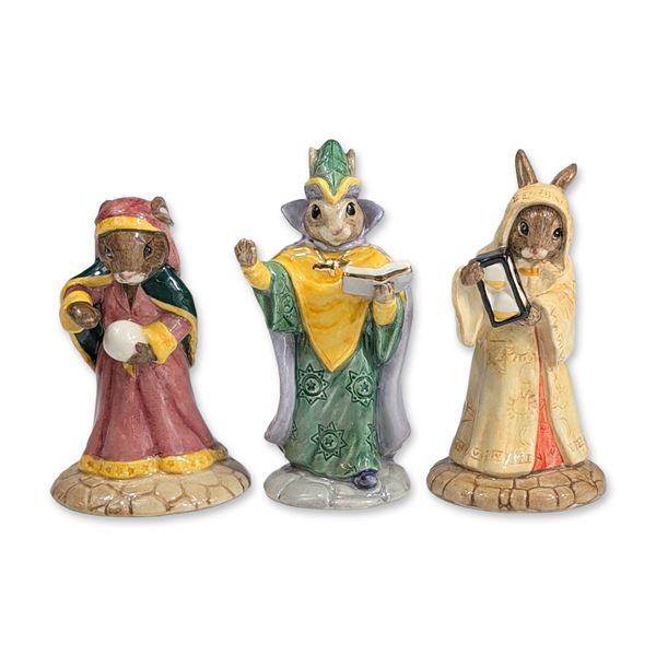3pc Royal Doulton Mystical Bunnykins Figurines