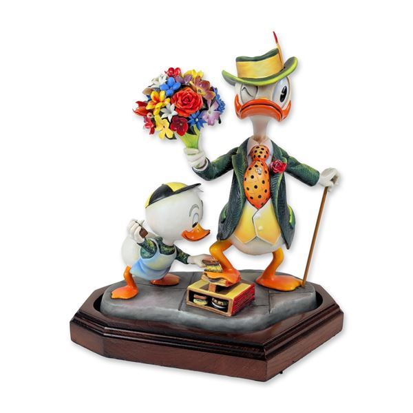 Disney Carl Barks Porcelain Donald Duck Figurine, Dude for a Day