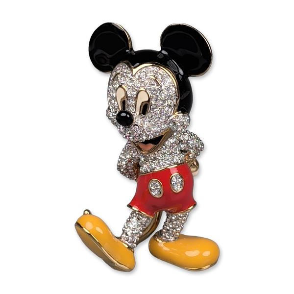 Disney Mickey Mouse Crystal Enamel Figurine