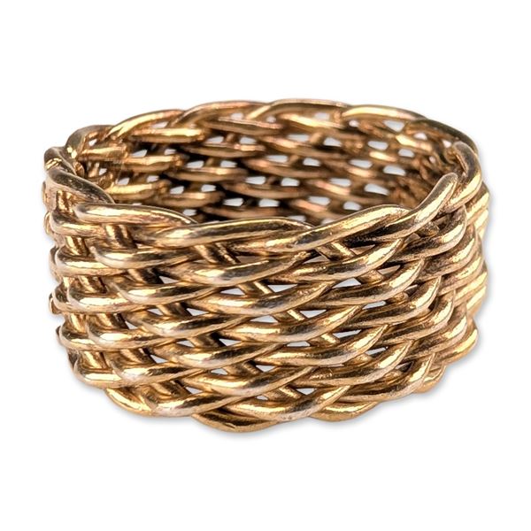 Sterling Silver Braided Basketweave Ring