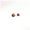 Image 4 : 2pc Loose Oval and Pear Cut Brown-Orange Gemstones