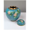 Image 3 : Chinese Cloisonne Turquoise Ground Ginger Jar