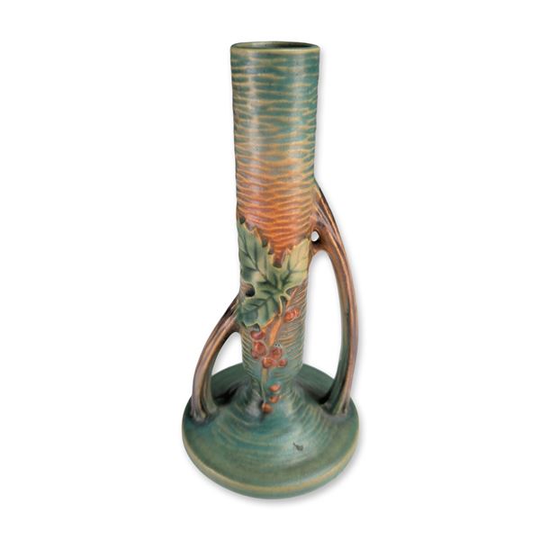 Roseville Bushberry Pattern Ceramic Bud Vase