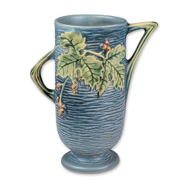 Roseville Pottery Vase,  Blue Bushberry