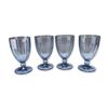 Image 1 : 4pc Villeroy & Boch My Garden Blue Glass Water Goblets