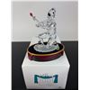 Image 3 : 3pc Swarovski SCS 2001 Annual Edition Harlequin Crystal Figurine, Pin, and Base