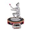 Image 1 : 3pc Swarovski SCS 2001 Harlequin Crystal Figurine w/ Stand & Title Plaque