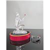 Image 2 : 3pc Swarovski SCS 2001 Harlequin Crystal Figurine w/ Stand & Title Plaque