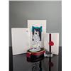 Image 4 : 3pc Swarovski SCS 2001 Harlequin Crystal Figurine w/ Stand & Title Plaque