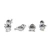 Image 1 : 4pc Swarovski Silver Crystal Bird Figurines