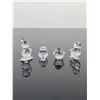 Image 2 : 4pc Swarovski Silver Crystal Bird Figurines