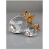 Image 3 : Two Swarovski Crystal Pineapple Figurines, Gold and Hammered Gold